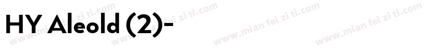 HY Aleold (2)字体转换